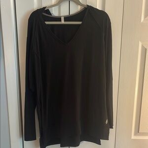 FREE PEOPLE Hooded Long Sleeve Shirt (L)